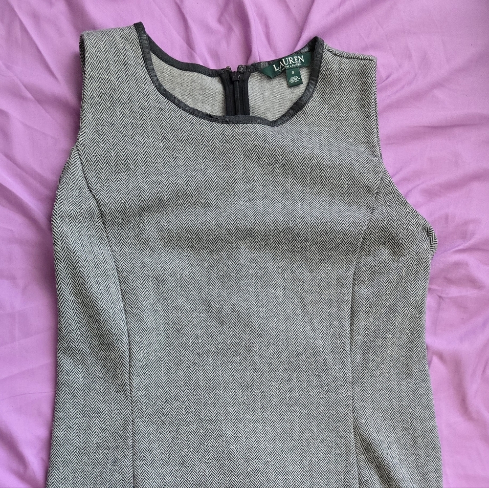 Ralph Lauren Gray Pencil Dress